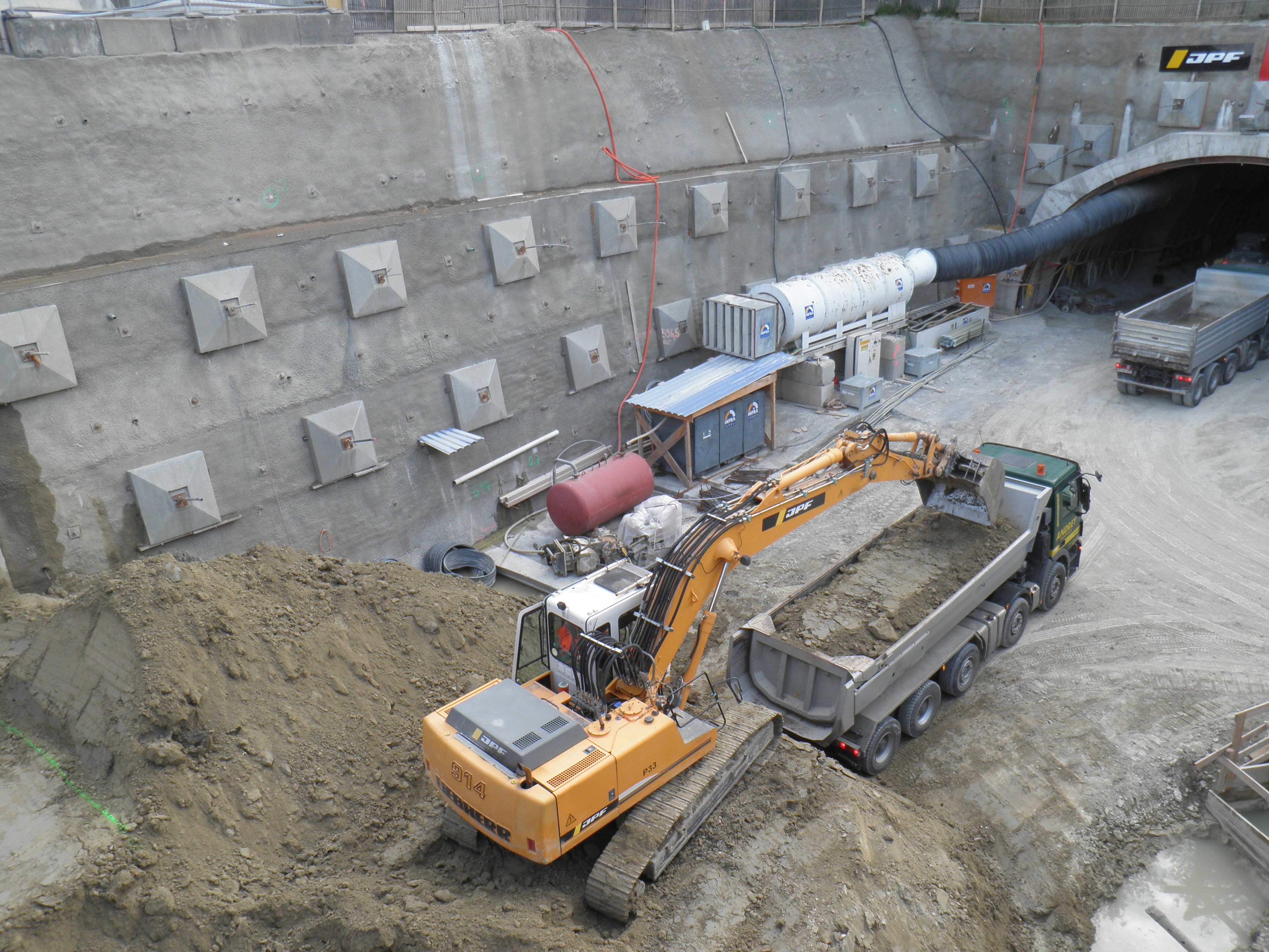 paroi clouée Fribourg