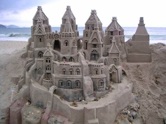 Château de sable plage de Copacabana