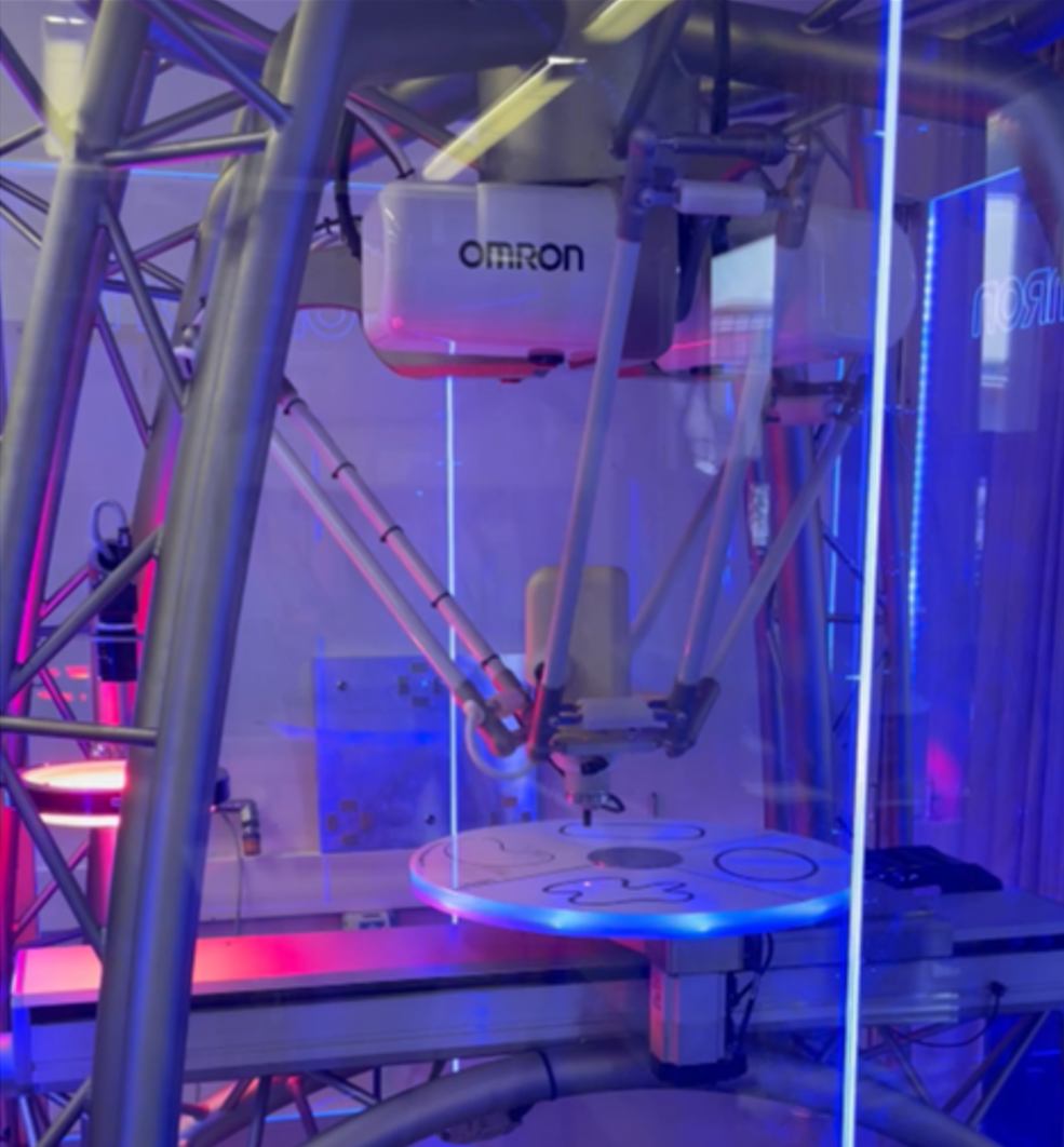 Photo of the Omron Delta Robot